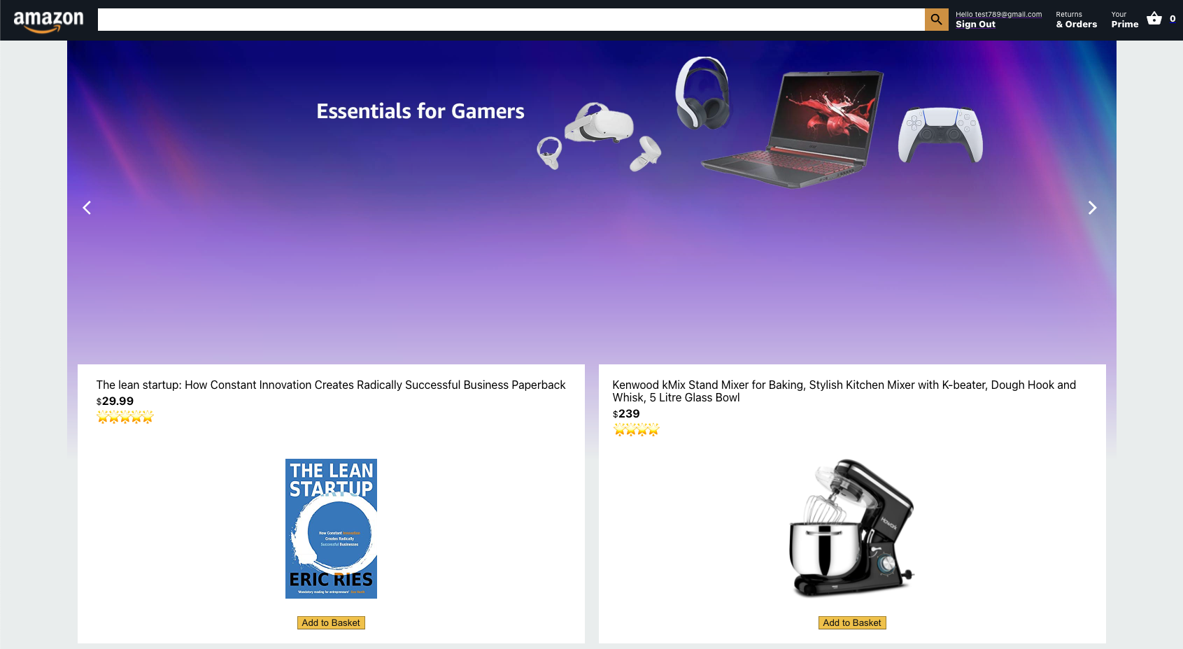 Amazon Clone (React JS)